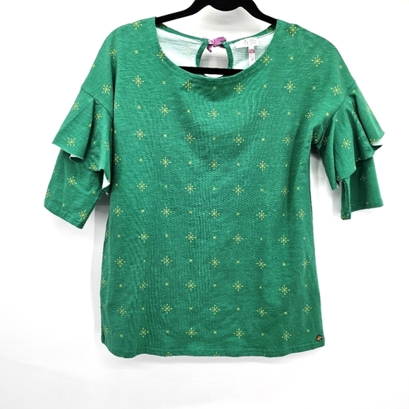 Matilda Jane Tis The Season Top Make Believe North Star Shirt girls Size 14 - Picture 1 of 5